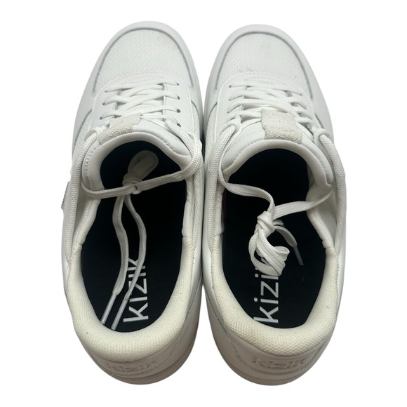 Kizik‎ Oslo Shoes Mens Sz 11.5 Optic White Leather Athletic Sneakers - Picture 8 of 9